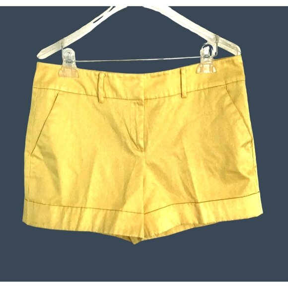 7TH AVENUE- WOMENS YELLOW POCKETS SHORTS SIZE 12 - Picture 2 of 8